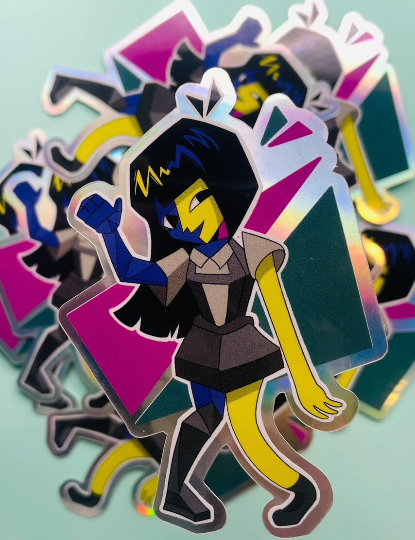 ENA holographic sticker