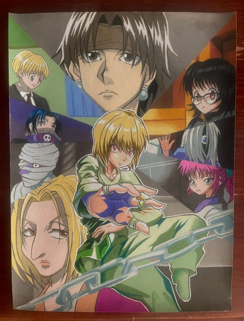 Hunter x Hunter colored pencil art!