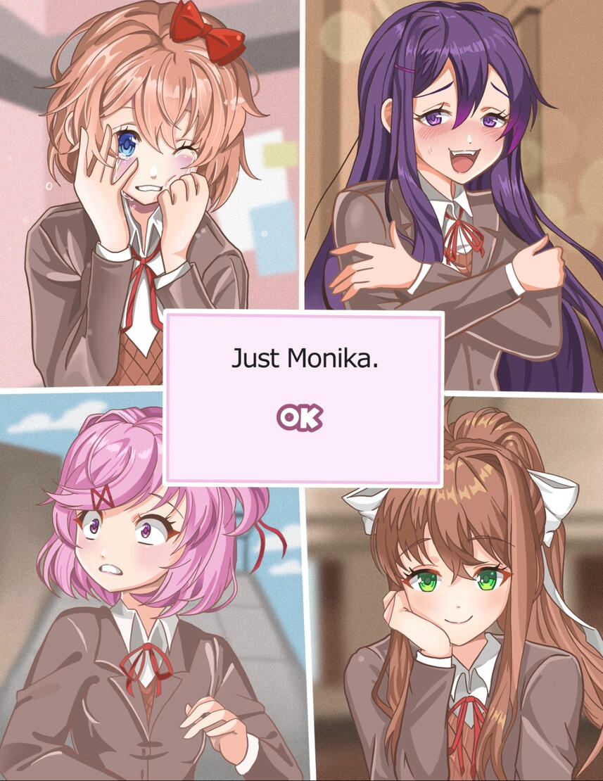 Doki Doki Literature Club digital art